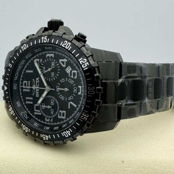 NEW Invicta Specialty Men's Gunmetal Chronograph Quartz Watch with Black Dial - Picture 2 of 9